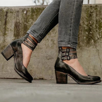 Elena | Elegante Ankle Boots mit Blockabsatz