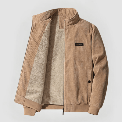 Udo | Warme Cordjacke mit Sherpa-Futter