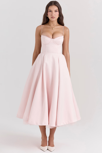 Lena | Elegantes Midikleid mit Bügel-Cups