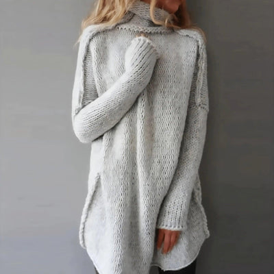 Fia | Strickpullover mit hohem Kragen