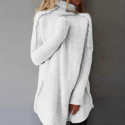 Fia | Strickpullover mit hohem Kragen