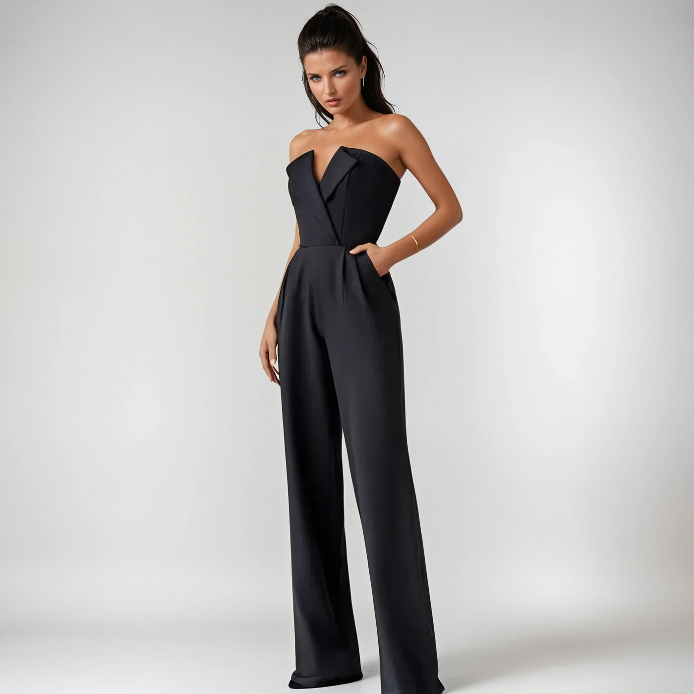 Alessandra | Eleganter Bandeau-Jumpsuit