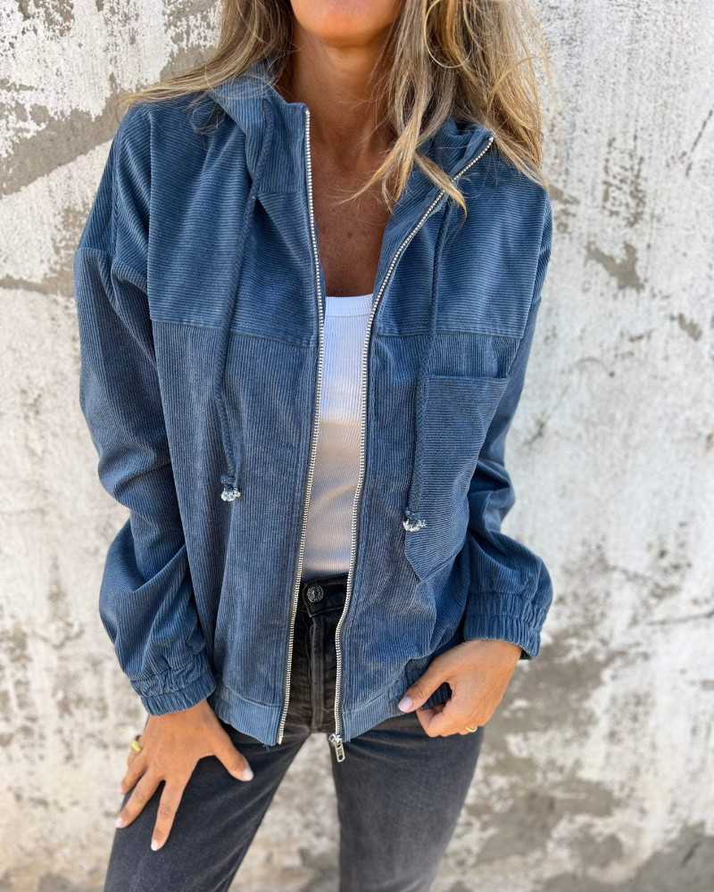 Ella | Corduroy Kapuzenjacke