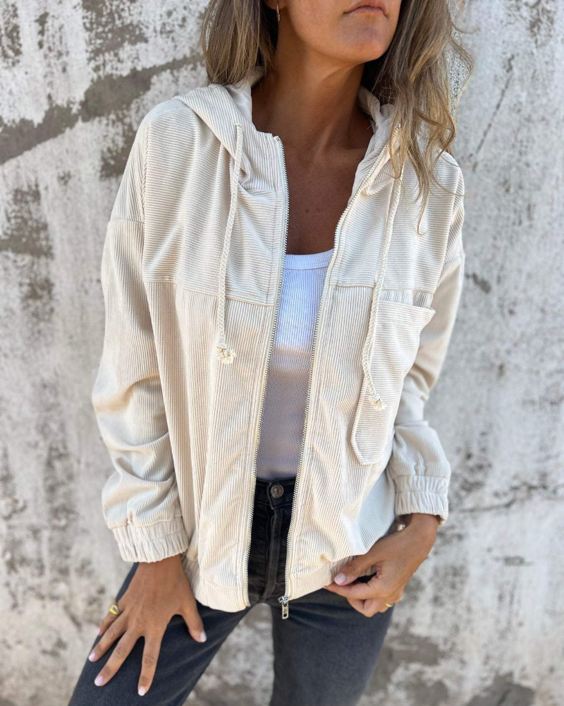 Ella | Corduroy Kapuzenjacke