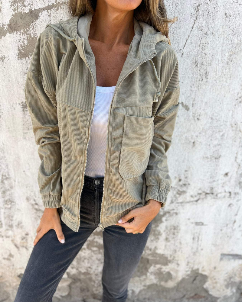 Ella | Corduroy Kapuzenjacke