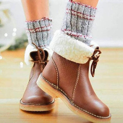 Lara | Hochwertige Lederstiefel mit Wollfutter