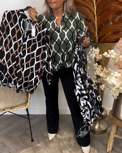Janny | Lässige Bluse mit langen Ärmeln
