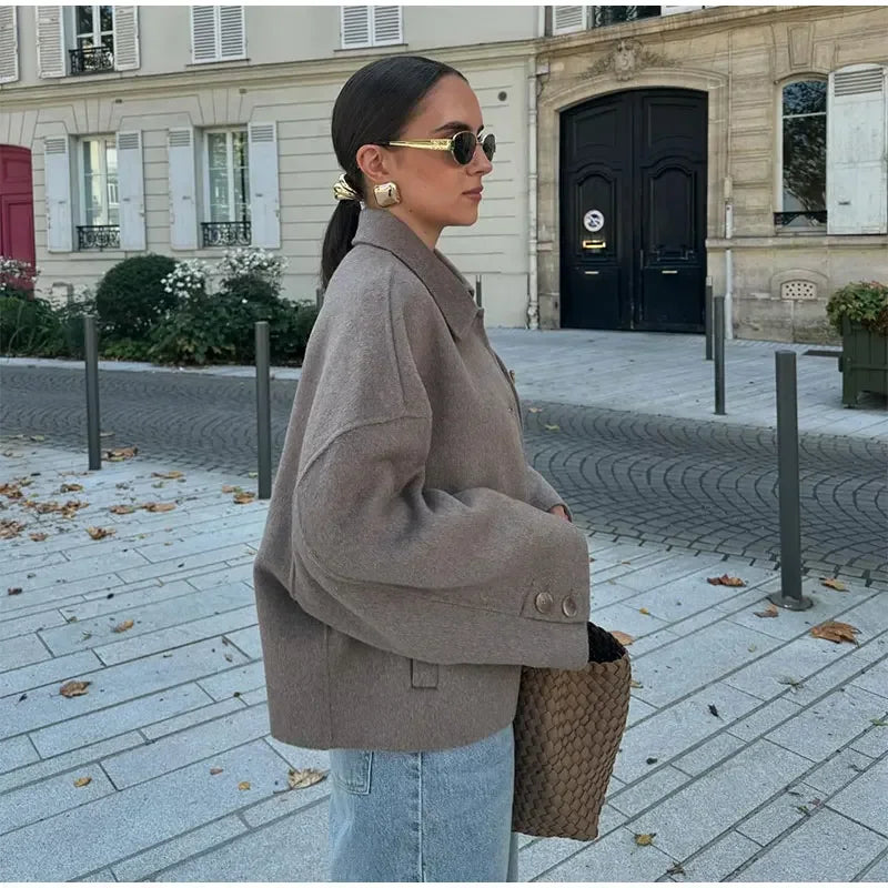 Monika | Zeitlose Oversized-Jacke für mühelosen Chic