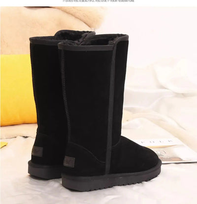 Evie | Wasserfeste Wildleder-Stiefel mit Schaffellfutter
