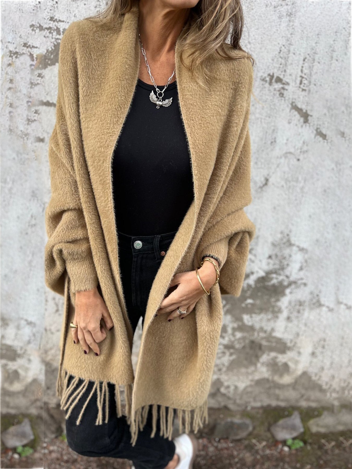 Alina | Eleganter Wickelpullover