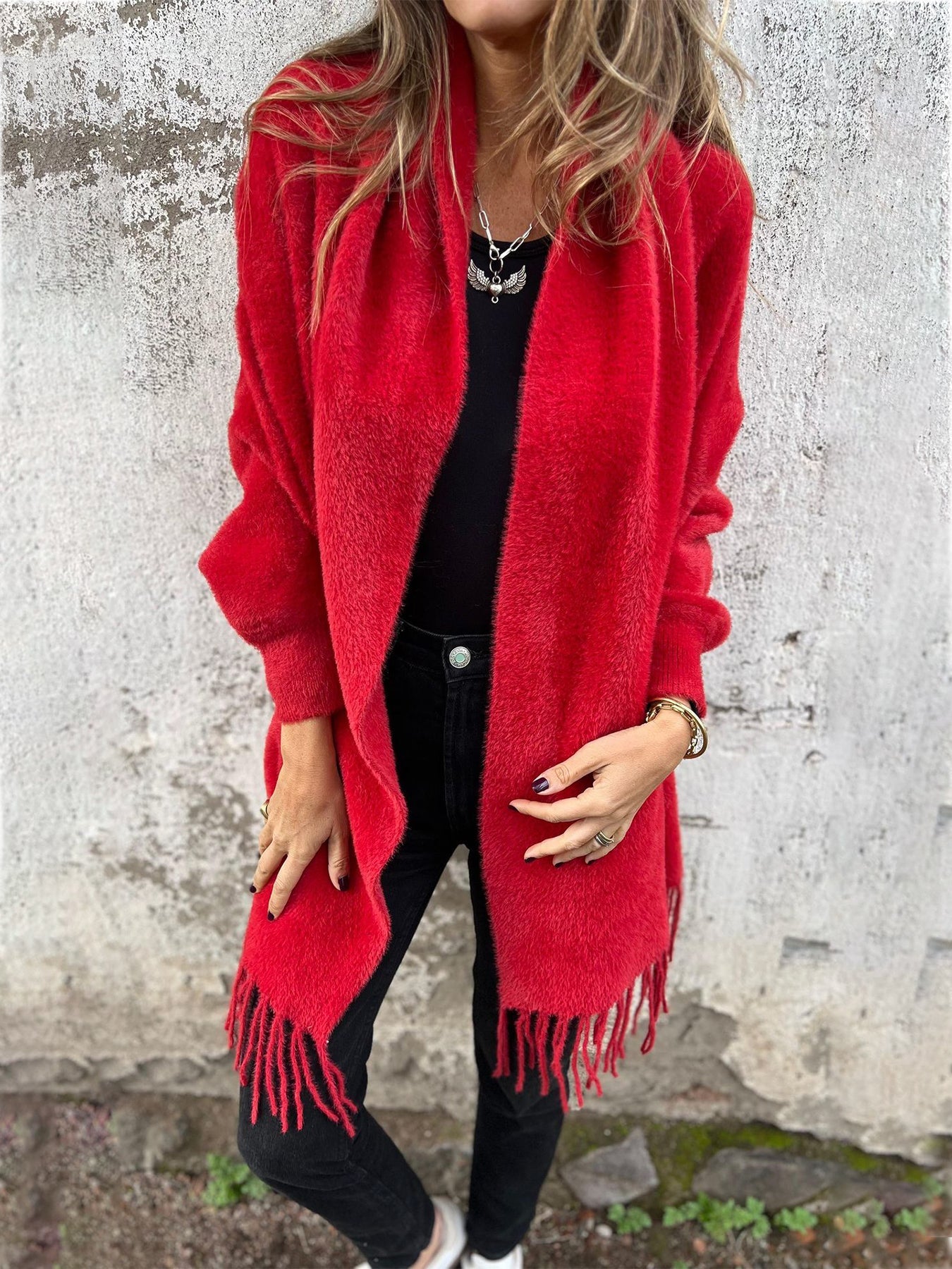 Alina | Eleganter Wickelpullover