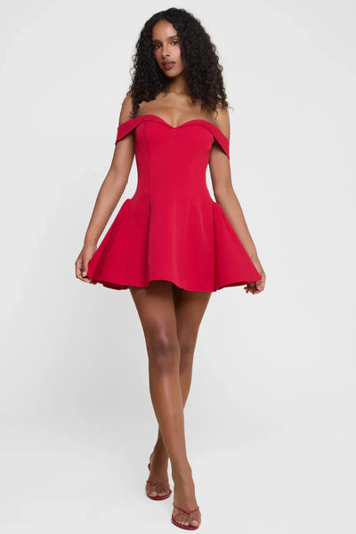Nala | Off-Shoulder Mini Kleid
