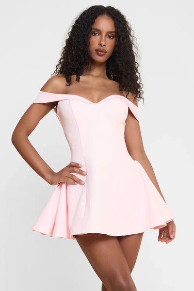 Nala | Off-Shoulder Mini Kleid