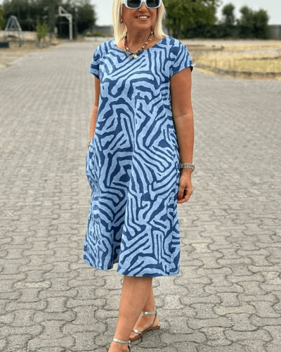 Nelia | Sommerkleid – Santorini Stil