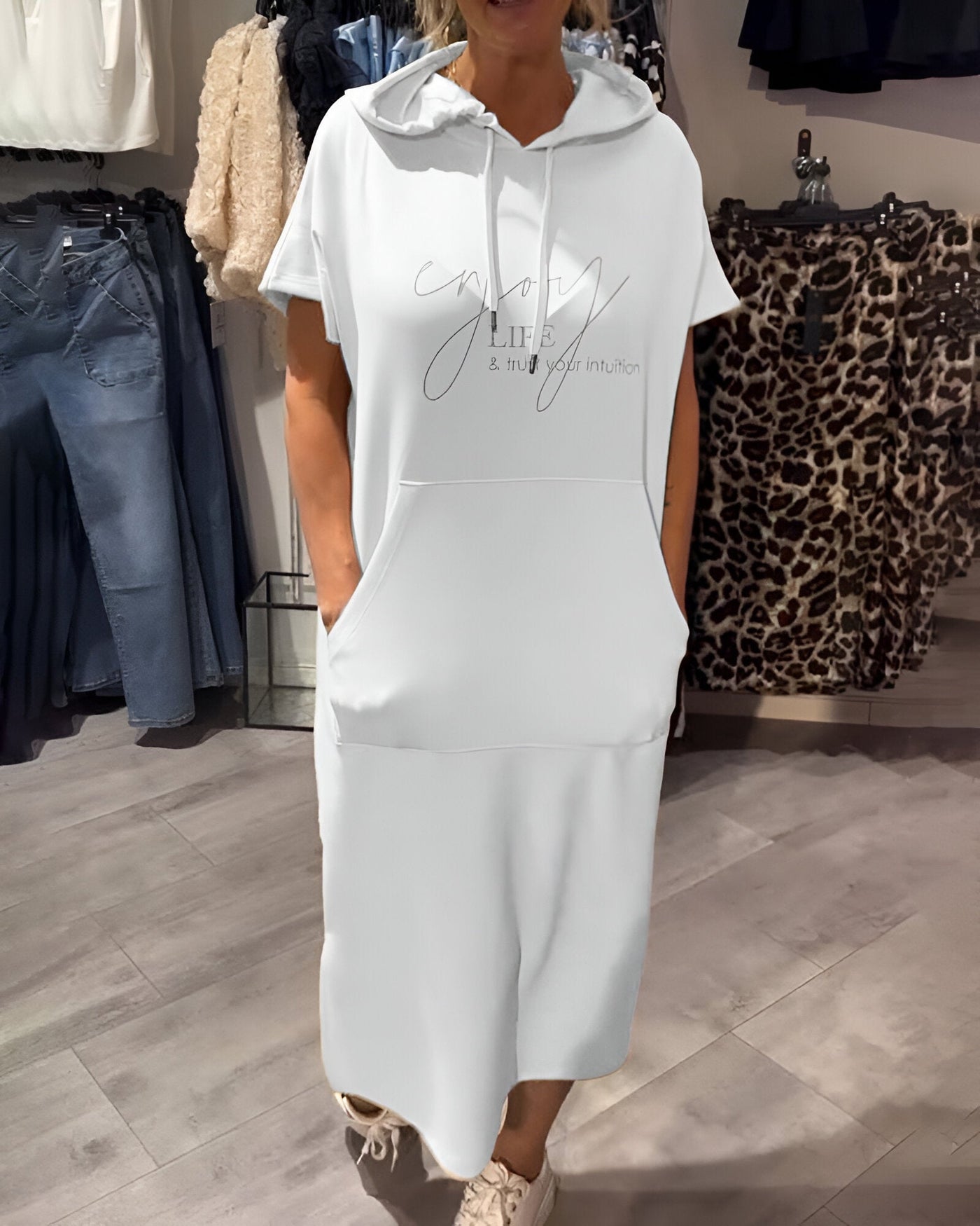 Saskia | Casual Hoodie Kleid