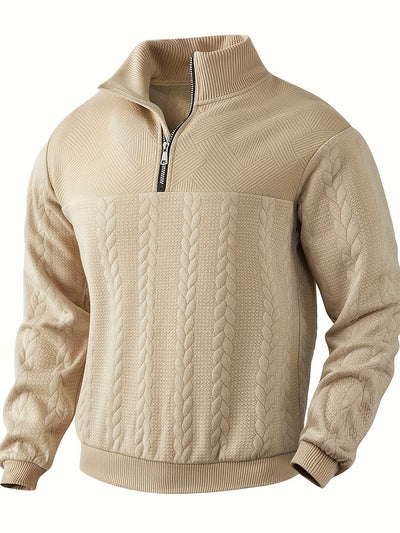 Fabio | Strickpullover mit Reißverschlusskragen