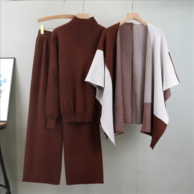 Amelia | Elegantes Strick-Dreiteiler-Set