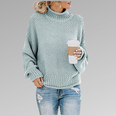 Octavia | Kuscheliger Strickpullover mit hohem Kragen