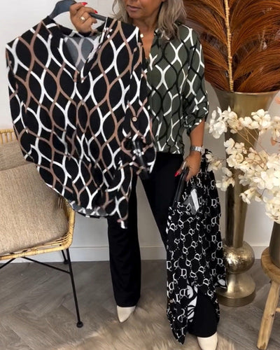 Janny | Lässige Bluse mit langen Ärmeln