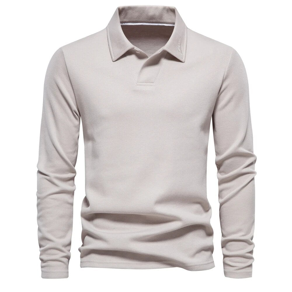 Milo | Klassisches Langarm-Poloshirt