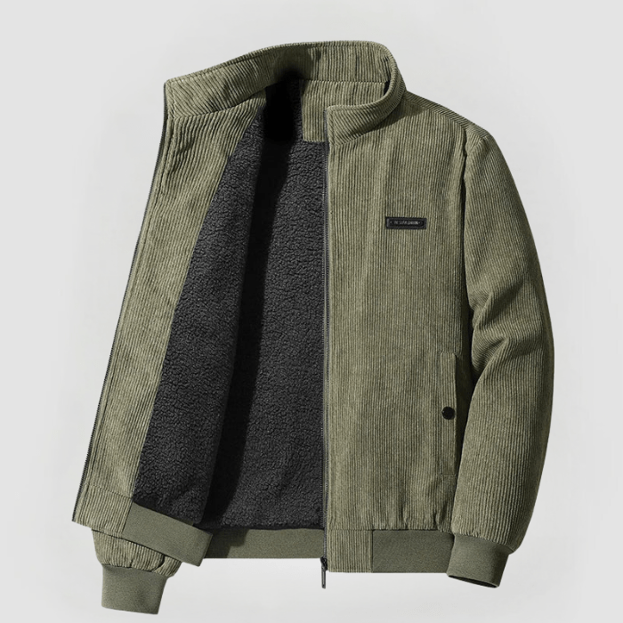 Udo | Warme Cordjacke mit Sherpa-Futter