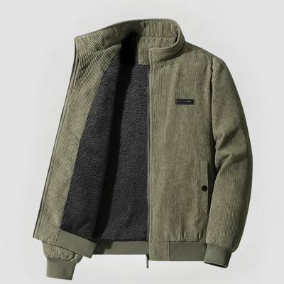 Udo | Warme Cordjacke mit Sherpa-Futter