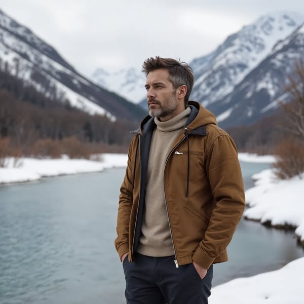 Martin | Warme Jacke mit Kapuze
