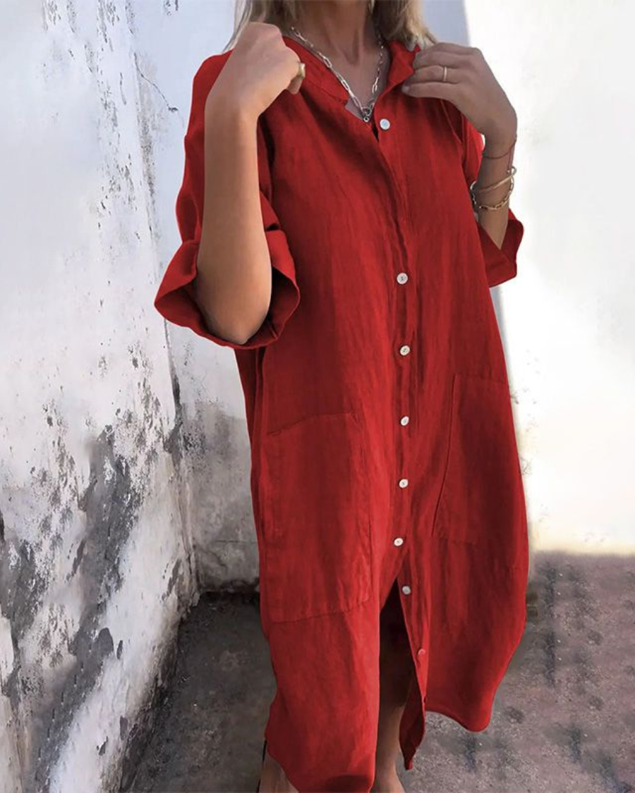 Melany | Sommerhemdkleid – Ibiza Stil