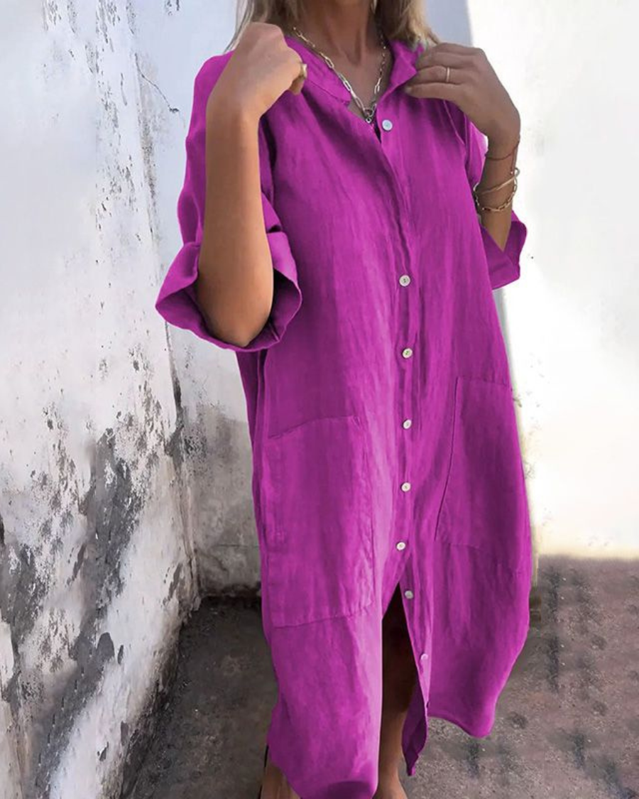 Melany | Sommerhemdkleid – Ibiza Stil