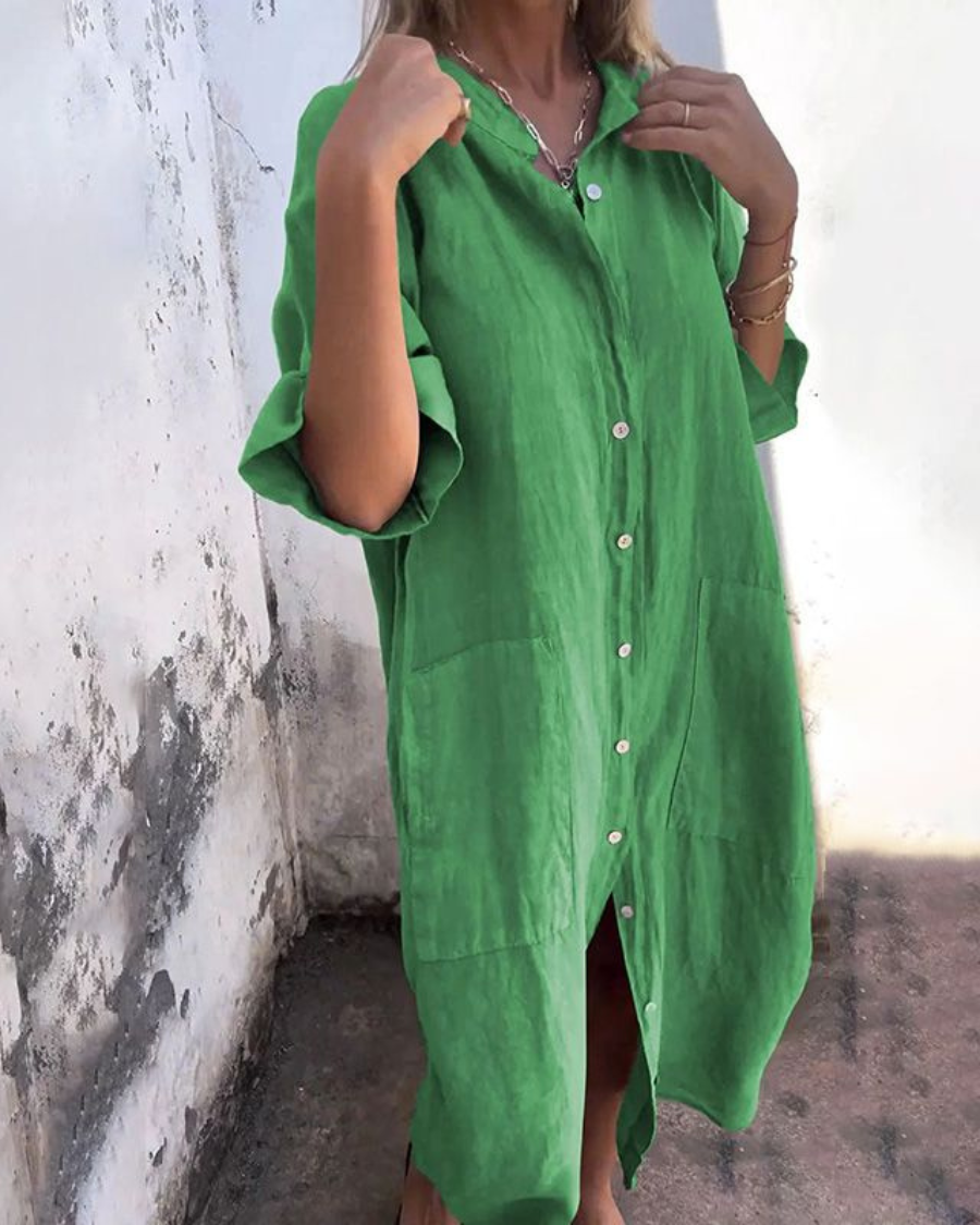 Melany | Sommerhemdkleid – Ibiza Stil