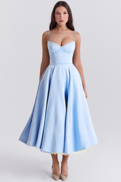 Lena | Elegantes Midikleid mit Bügel-Cups