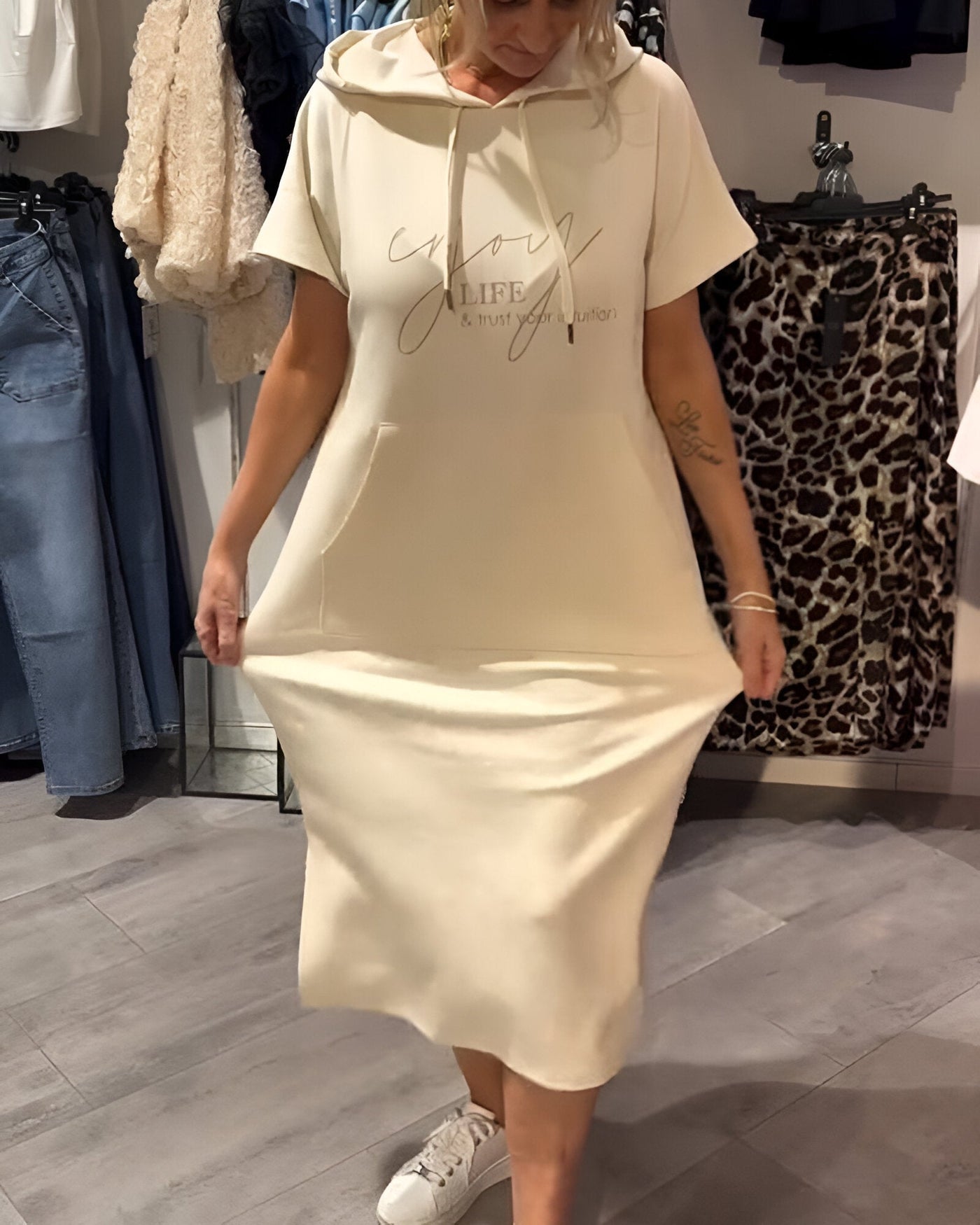 Saskia | Casual Hoodie Kleid