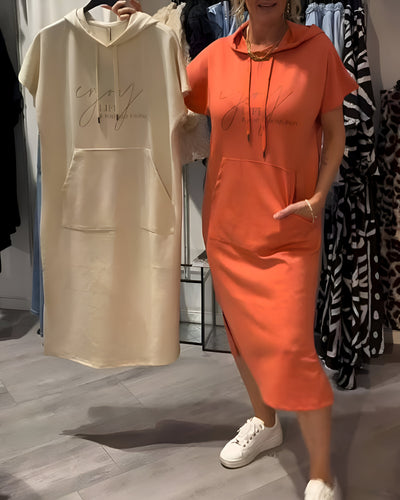 Saskia | Casual Hoodie Kleid