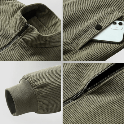 Udo | Warme Cordjacke mit Sherpa-Futter