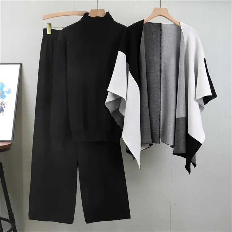 Amelia | Elegantes Strick-Dreiteiler-Set