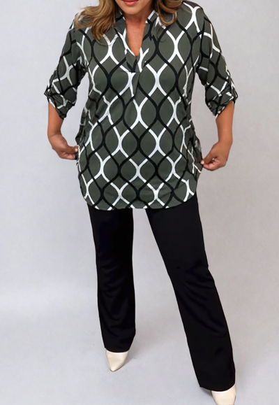 Esté | Geometrische Bluse