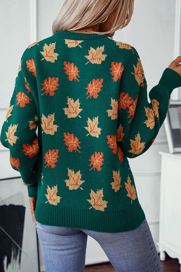 Alexis | Strickpullover mit herbstlichem Muster