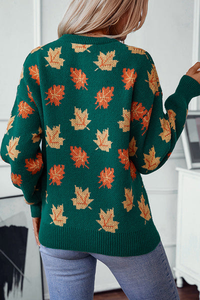 Alexis | Strickpullover mit herbstlichem Muster