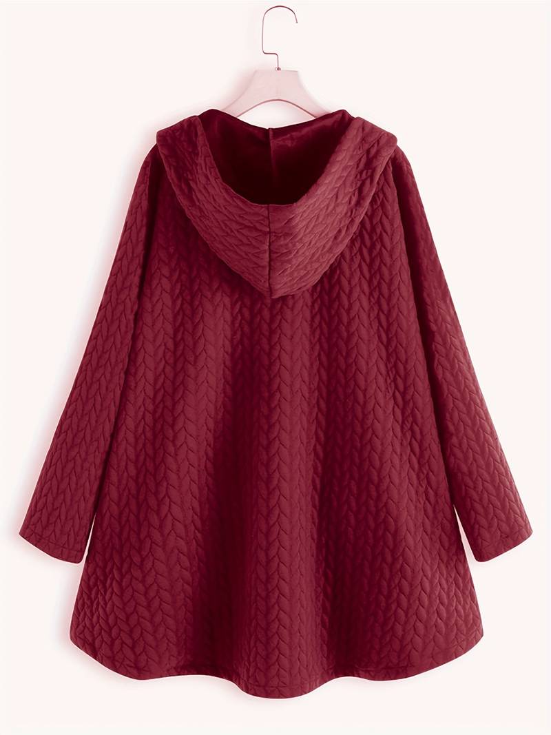 Lina | Steppjacke mit Kapuze & Knopfdetails