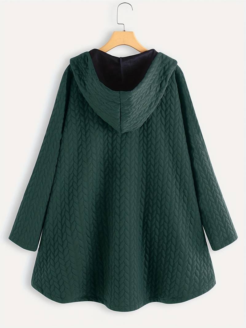 Lina | Steppjacke mit Kapuze & Knopfdetails