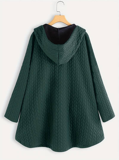 Lina | Steppjacke mit Kapuze & Knopfdetails