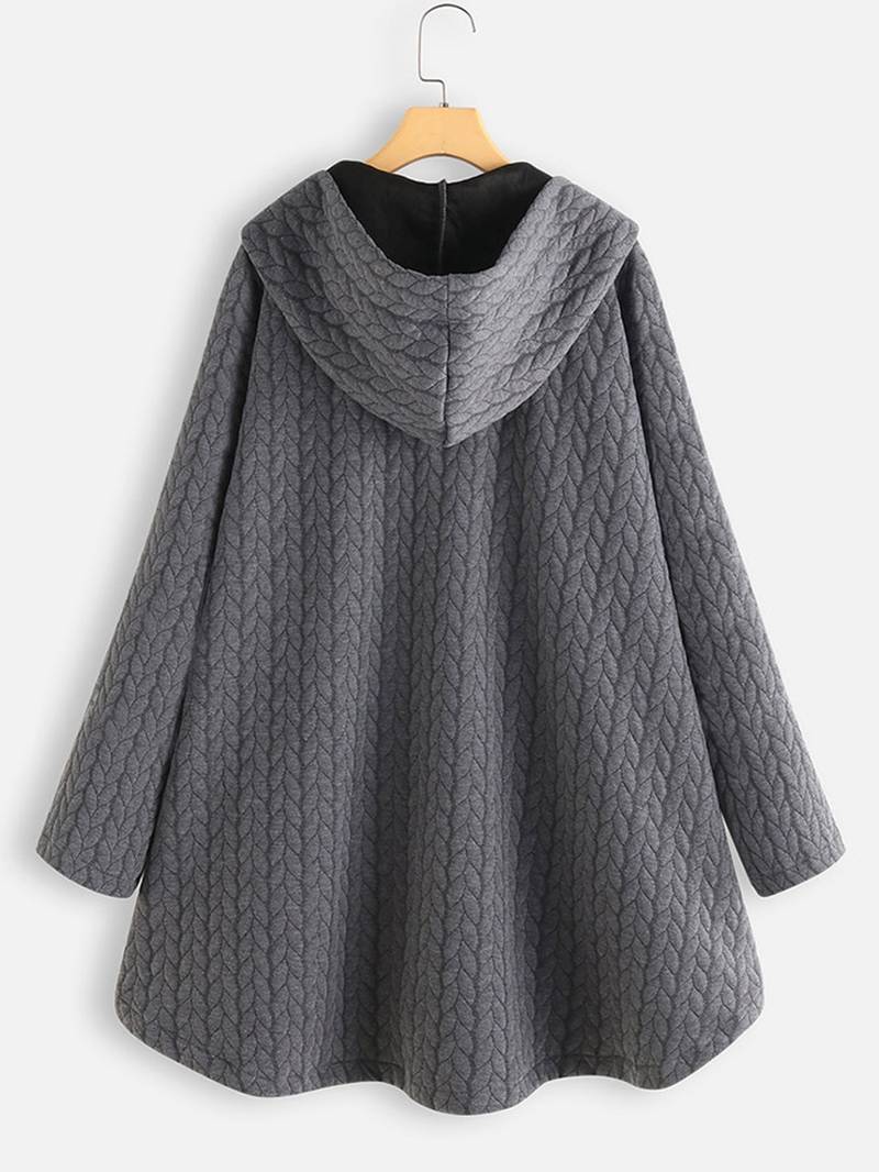 Lina | Steppjacke mit Kapuze & Knopfdetails