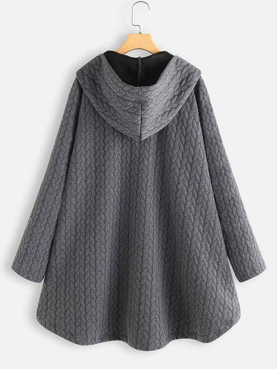 Lina | Steppjacke mit Kapuze & Knopfdetails