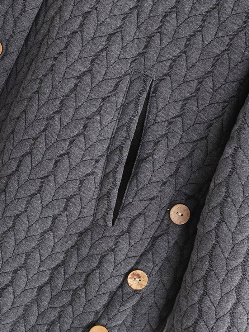 Lina | Steppjacke mit Kapuze & Knopfdetails