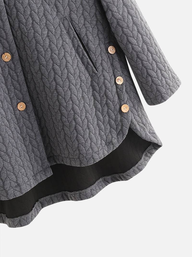 Lina | Steppjacke mit Kapuze & Knopfdetails