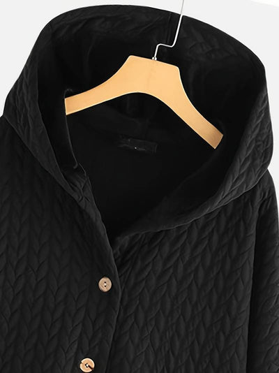Lina | Steppjacke mit Kapuze & Knopfdetails