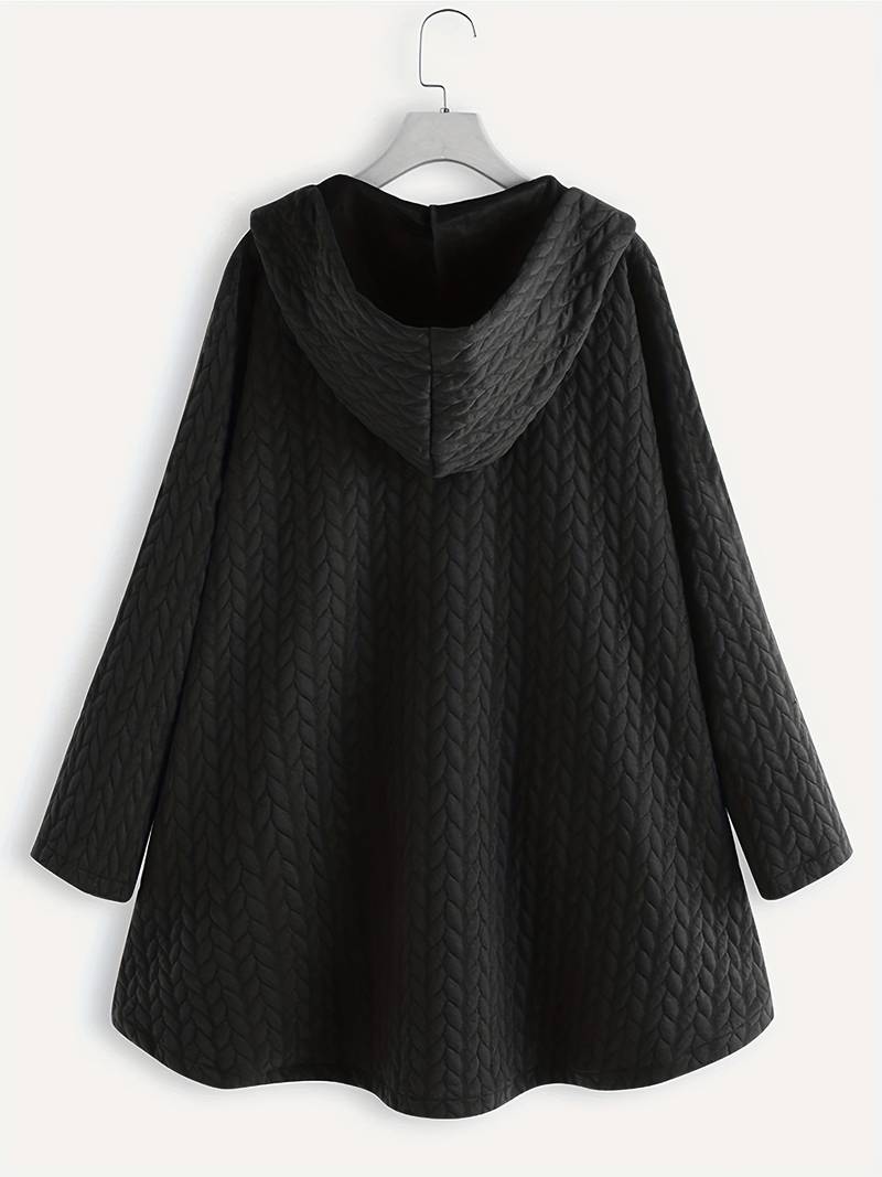 Lina | Steppjacke mit Kapuze & Knopfdetails