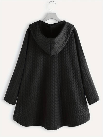 Lina | Steppjacke mit Kapuze & Knopfdetails