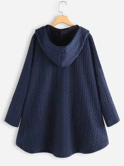 Lina | Steppjacke mit Kapuze & Knopfdetails