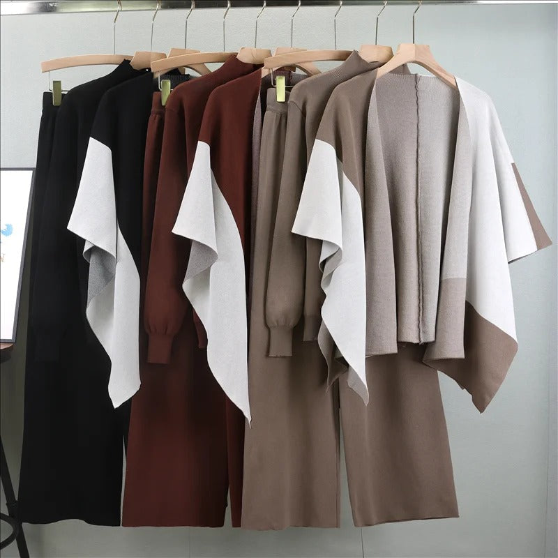 Amelia | Elegantes Strick-Dreiteiler-Set